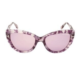 Tom Ford 55mm Cat Eye Sunglasses havana Violet